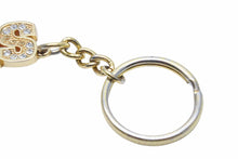 画像をギャラリービューアに読み込む, SUPREME シュプリーム 18SS ブロックロゴ キーチェーン ゴールド ラインストーン アイスドアウト 中古 3547