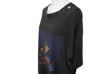 画像をギャラリービューアに読み込む, RUSH COUNTERPARTS ラッシュ 90s ウサギとカメ 半袖Ｔシャツ ブラック プリント ヴィンテージ 動物 サイズXL 中古 35571