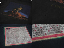 画像をギャラリービューアに読み込む, RUSH COUNTERPARTS ラッシュ 90s ウサギとカメ 半袖Ｔシャツ ブラック プリント ヴィンテージ 動物 サイズXL 中古 35571