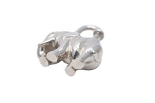 画像をギャラリービューアに読み込む, HERMES エルメス チャーム キーホルダー アクセサリー ペンダントトップ シルバー 象 カデナ 南京錠 美品 中古 35900