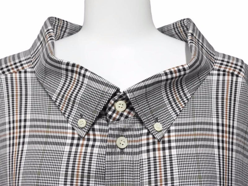 BALENCIAGA Balenciaga 20SS Shirt Oversized Tops Long Sleeve 622050 Check Pattern Gray Size 34 Women's Good Condition 35904 Regular