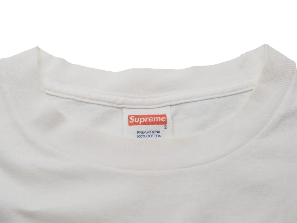 supreme Box Logo Tee 20th Anniversary Box Logo T-shirt Ivory Short Sleeve Tops Size M Used 36106