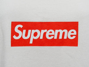 supreme シュプリーム Box Logo Tee 20th Anniversary ボックスロゴ Tシャツ アイボリー 半袖 トップス サイズM 中古 36106