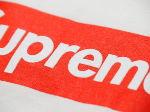 supreme Box Logo Tee 20th Anniversary Box Logo T-shirt Ivory Short Sleeve Tops Size M Used 36106