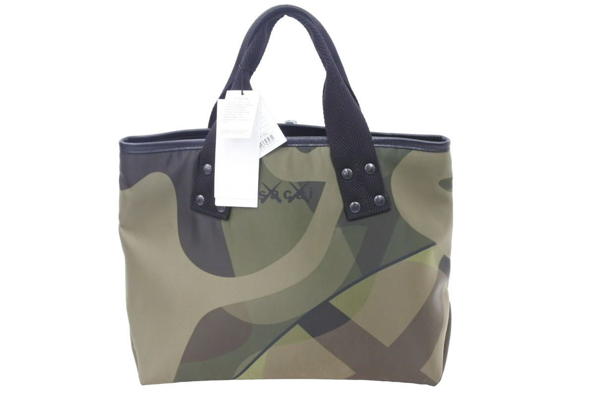 SACAI×KAWS サカイ カウズ 迷彩 トートバッグ サカイ カウズ トートバッグ スモール KAWS x Sacai Tote Small (sacai