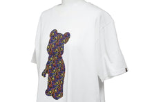 画像をギャラリービューアに読み込む, BAPE × Medicom Bearbrick ベイプ ベアブリック Tシャツ 半袖 カットソー プリント 人形 ホワイト マルチ sizeL メンズ 良好 36263