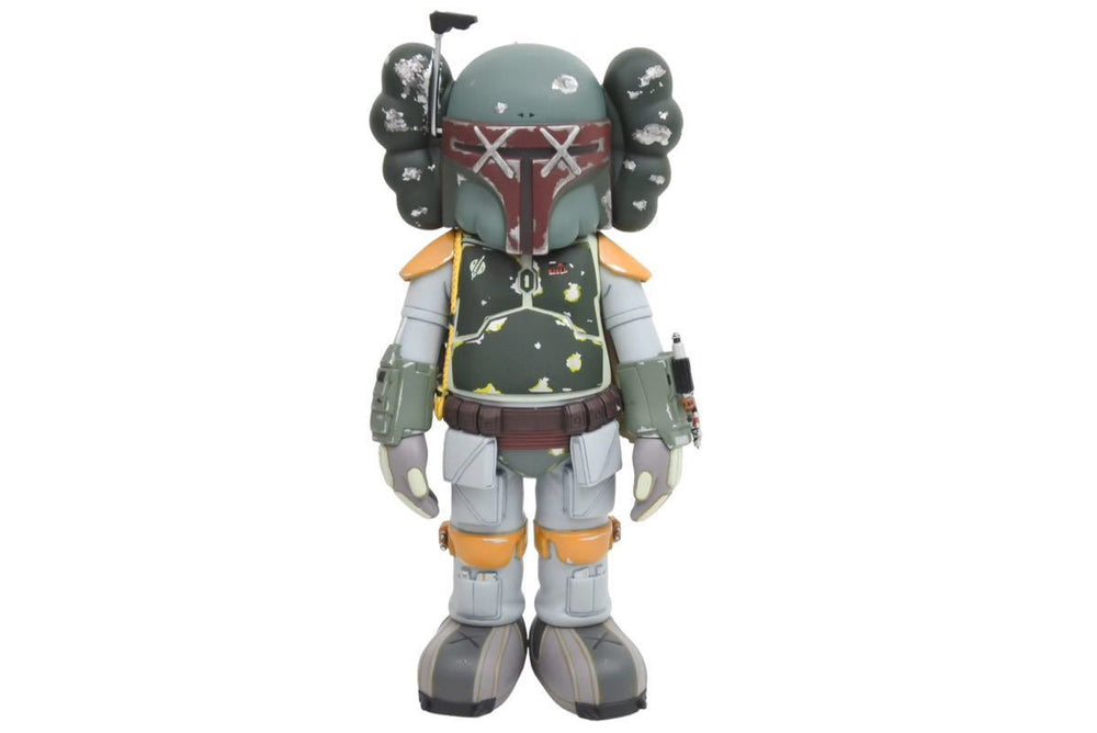 カウズ KAWS ×STAR WARS×MEDICOM TOY Boba Fett Companion KAWS Version フィギュア カーキ 新古品 未使用品 中古 36921