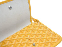 画像をギャラリービューアに読み込む, GOYARD ゴヤール ショルダーバッグ ポジェット プリュメ ポーチウォレット PVC×レザー イエロー 新品同様 36988