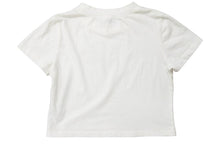 画像をギャラリービューアに読み込む, atmos アトモス ロゴラインストーン 半袖Ｔシャツ オーロラストーン ホワイト 美品 中古 37354