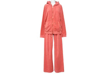 画像をギャラリービューアに読み込む, JUICY COUTURE ジューシークチュール セットアップ ピンク×ゴールド コットン 中古 37496