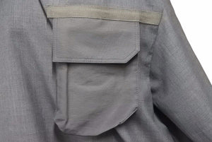 未使用品 sacai サカイ 22SS Suiting Mix Pullover プルオーバーシャツ 22-02671M グレー サイズ2 中古 37508