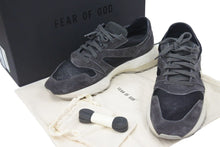 画像をギャラリービューアに読み込む, フィアオブゴッド メッシュ×レザー スニーカー 43 メンズ グレー Vintage Runner Off Black 美品 中古 37720