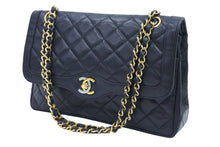 画像をギャラリービューアに読み込む, CHANEL シャネル パリ限定 26cm マトラッセ Wチェーン ショルダーバッグ ブラック 良品 中古 1番台 37885