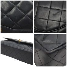 画像をギャラリービューアに読み込む, CHANEL シャネル パリ限定 26cm マトラッセ Wチェーン ショルダーバッグ ブラック 良品 中古 1番台 37885