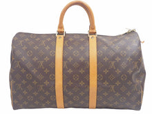 画像をギャラリービューアに読み込む, LOUIS VUITTON ルイヴィトン キーポル 45 ボストンバッグ M41428 モノグラム 旅行 良品 中古 37942