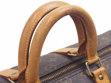 画像をギャラリービューアに読み込む, LOUIS VUITTON ルイヴィトン キーポル 45 ボストンバッグ M41428 モノグラム 旅行 良品 中古 37942