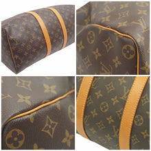 画像をギャラリービューアに読み込む, LOUIS VUITTON ルイヴィトン キーポル 45 ボストンバッグ M41428 モノグラム 旅行 良品 中古 37942