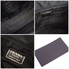 Load image into Gallery viewer, PRADA プラダ トートバッグ ナイロン トライアングルロゴ ブラック シルバー金具 レディース 美品 N38051