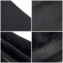 Load image into Gallery viewer, PRADA プラダ トートバッグ ナイロン トライアングルロゴ ブラック シルバー金具 レディース 美品 N38051