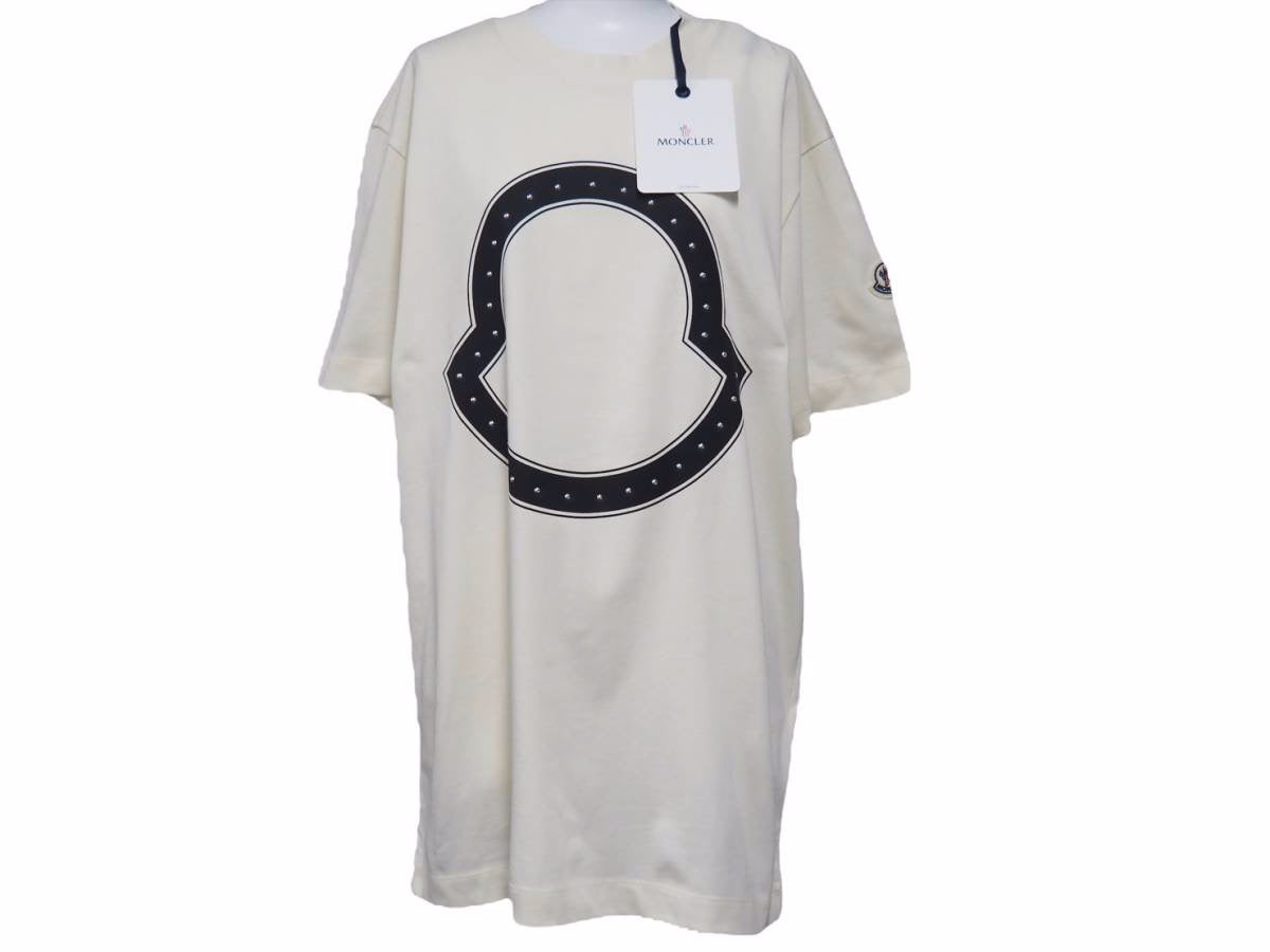 未使用 MONCLER モンクレール Tシャツ アイボリー カットソー ロゴ