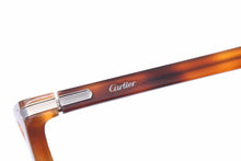 Load image into Gallery viewer, Cartier カルティエ サングラス 眼鏡 ボストン ハバナ柄 セルフレーム アジアンフィットモデル ブラウン CT0010SA 美品 38202