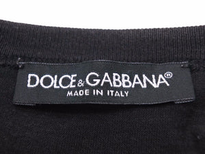 DOLCE&GABBANA ドルチェアンドガッバーナ 半袖シャツ ブラック 刺繍 F8H50Z/G7KDT レディース サイズ38 中古 N38214