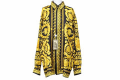 New and unused VERSACE Rare Baroque pattern shirt All pattern Vintage Like new Super rare 44 with tags 38307