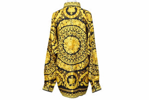 New and unused VERSACE Rare Baroque pattern shirt All pattern Vintage Like new Super rare 44 with tags 38307