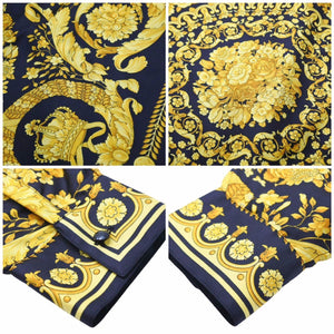 New and unused VERSACE Rare Baroque pattern shirt All pattern Vintage Like new Super rare 44 with tags 38307