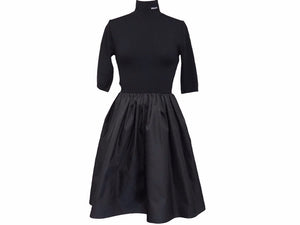 New PRADA Gabardine Dress Re-Nylon Black P3E32_1YZ8_F0806_S_211 Women's Size 36 Good 38366 Genuine Product