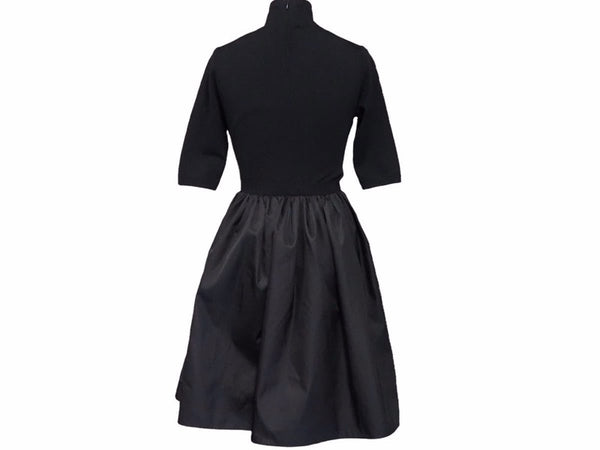 New PRADA Gabardine Dress Re-Nylon Black P3E32_1YZ8_F0806_S_211 Women's Size 36 Good 38366 Genuine Product
