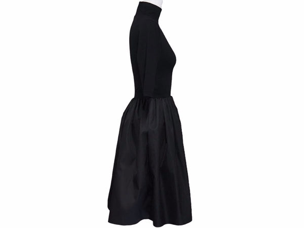 New PRADA Gabardine Dress Re-Nylon Black P3E32_1YZ8_F0806_S_211 Women's Size 36 Good 38366 Genuine Product