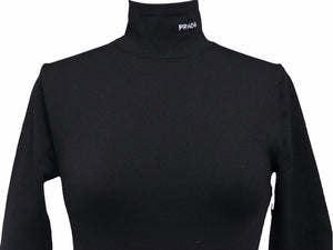 New PRADA Gabardine Dress Re-Nylon Black P3E32_1YZ8_F0806_S_211 Women's Size 36 Good 38366 Genuine Product