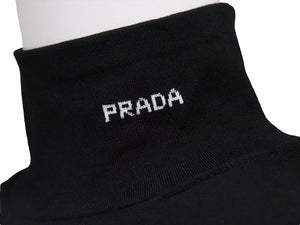 New PRADA Gabardine Dress Re-Nylon Black P3E32_1YZ8_F0806_S_211 Women's Size 36 Good 38366 Genuine Product