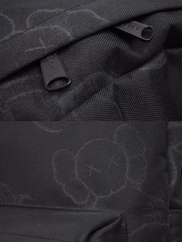 KAWS: HOLIDAY herschel backpack collaboration black unisex bag good condition 38379