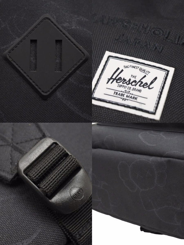 KAWS: HOLIDAY herschel backpack collaboration black unisex bag good condition 38379