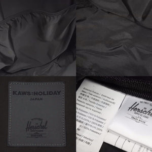 KAWS: HOLIDAY herschel backpack collaboration black unisex bag good condition 38379