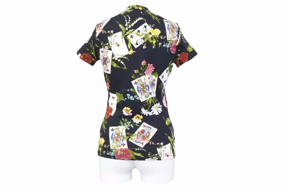 CHRISTIAN DIOR BY JOHN GALLIANO TRUMP クリスチャンディオール ガリアーノ期 011J43ACMIX トランプ Tシャツ 中古 38428 正規品