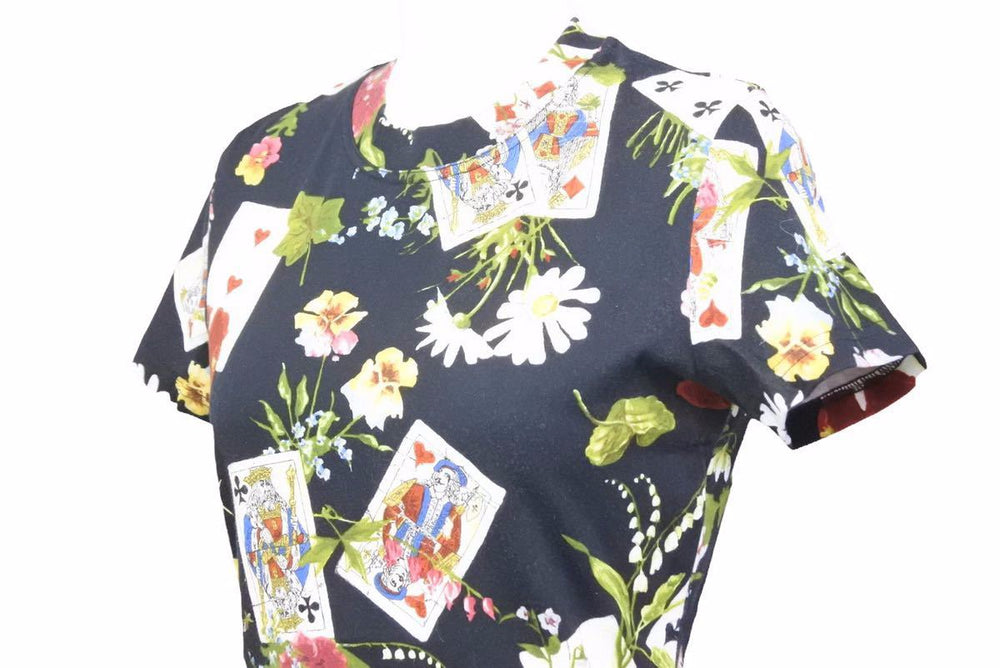 CHRISTIAN DIOR BY JOHN GALLIANO TRUMP クリスチャンディオール ガリアーノ期 011J43ACMIX トランプ Tシャツ 中古 38428 正規品