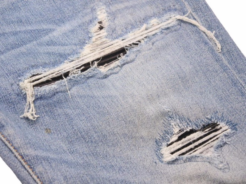 AMIRI アミリ Biker Jean バイカーストレッチスキニーデニムパンツ ダメージ加工 インディゴ RN150712 サイズ28 中古  38771 – Casanova Vintage