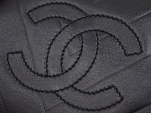 CHANEL シャネル ボストンバック 10 番台 ハンドバック ラムレザー ブラック ココマーク レディース 美品 38787