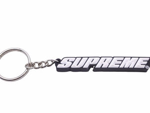 Supreme シュプリーム キーチェーン キーチャーム 18SS Supreme Bevel Logo Keychain black ロゴ ブラック 未使用 N39048