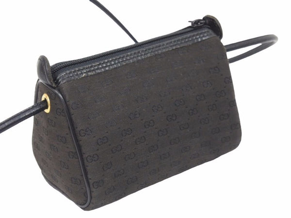 GUCCI グッチ ミニショルダーバッグ ミニポシェット ヴィンテージ GGキャンバス レディース 中古 39109 正規品