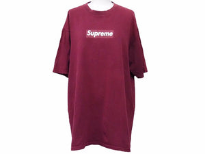 SUPREME BOX LOGO TEE シュプリーム 98年 ボックス ロゴ Tシャツ ボルドー 紫 パープル アーカイブ ストリート サイズL 中古 39550