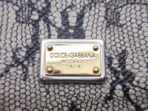 DOLCE＆GABBA ドルチェアンドガッバーナ iPhone5 スマートフォン ケース 型押しレザー ユニセックス 中古 39565