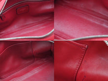 画像をギャラリービューアに読み込む, ロエベ LOEWE アマソナ28 レザー ハンドバッグ レッド 赤系 051112 カデナ クロシェット付き 良品 中古 39611