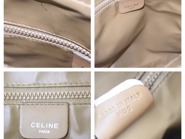CELINE セリーヌ ショルダーバッグ M05 バッグ ブラウン マカダム柄 レザー レディース ヴィンテージ 中古 39870