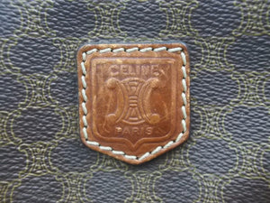 CELINE セリーヌ ショルダーバッグ M05 バッグ ブラウン マカダム柄 レザー レディース ヴィンテージ 中古 39870