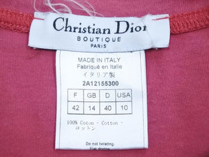 Christian Dior クリスチャンディオール ジャディオール タンクトップ ノースリーブ ワインレッド 39958