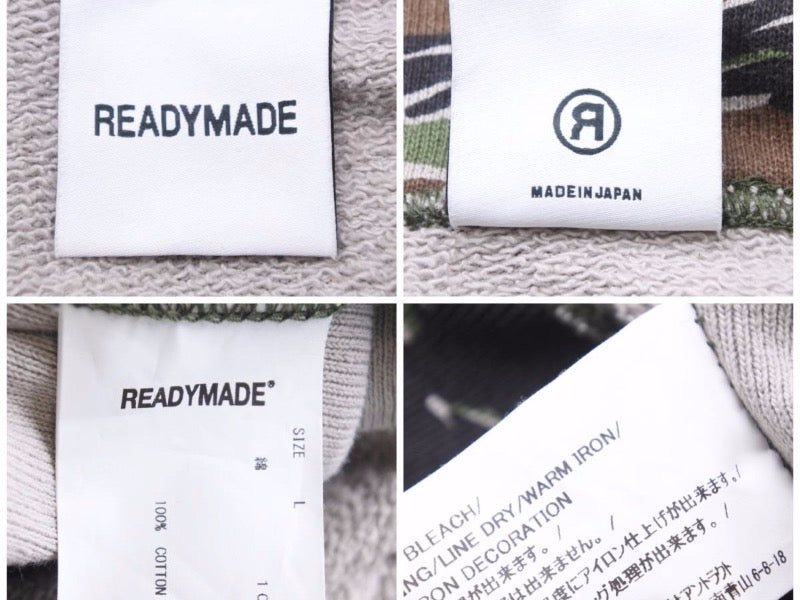 READYMADE レディメイド パーカー21AW ロゴプリント プリント ベージュ